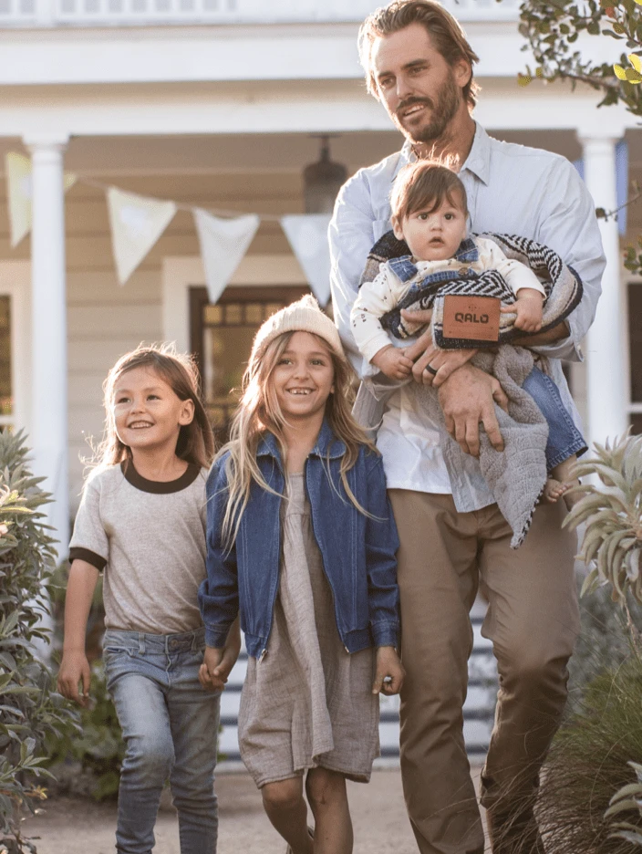 Blue Hand-Made Serape And Sherpa Baby Blanket - Image 5