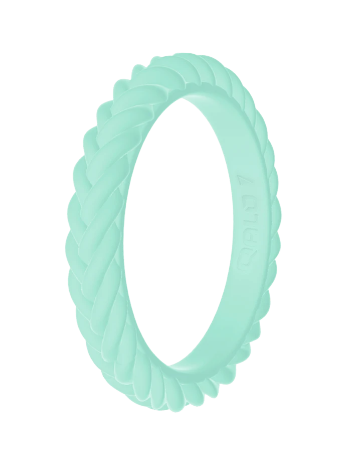 Women's Stackable Braid Silicone Ring - Image 17