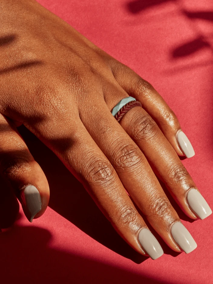 Women's Stackable Braid Silicone Ring - Image 12