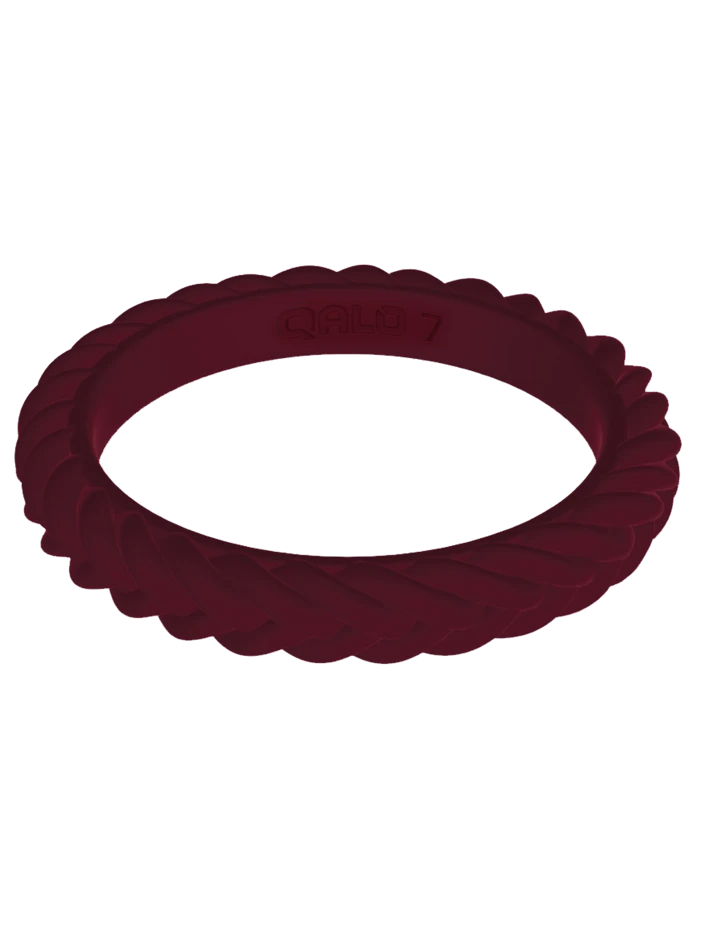 Women's Stackable Braid Silicone Ring - Image 8