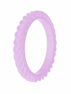 Women's Stackable Braid Silicone Ring