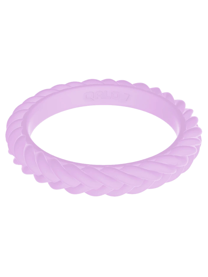 Women's Stackable Braid Silicone Ring - Image 5