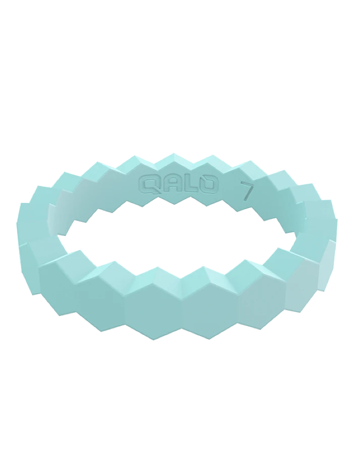 Women's Stackable Chevron Silicone Ring - Image 12