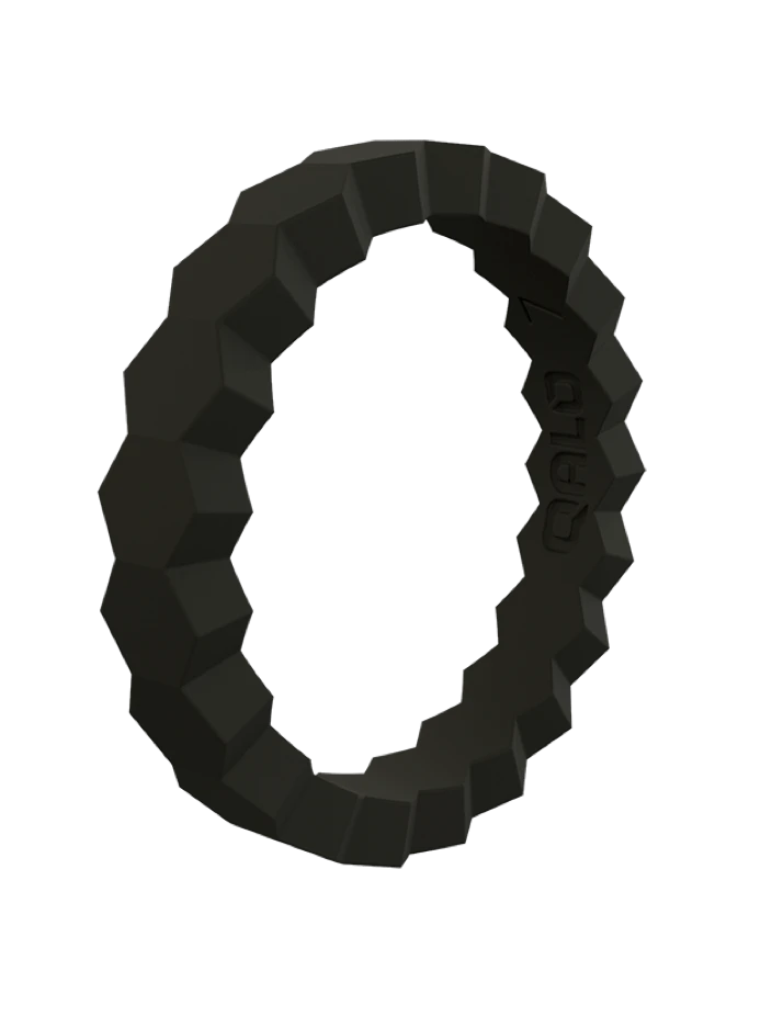 Women's Stackable Chevron Silicone Ring - Image 17