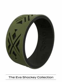 Men's Strata Arrowhead And Fish Silicone Ring