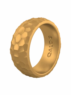 Men's Metallic Forged Silicone Ring