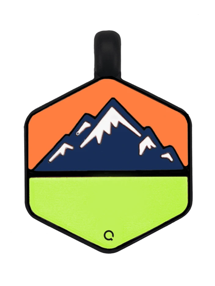 Neon Mountain Silicone Dog ID Tag - Image 5