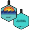 Ocean Sunrise Silicone Dog ID Tag