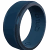 Men's Polished Step Edge Silicone Ring