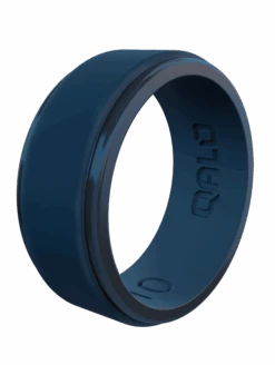 Men's Polished Step Edge Silicone Ring