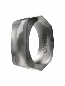 Men's Natural Stone Lake Silicone Ring