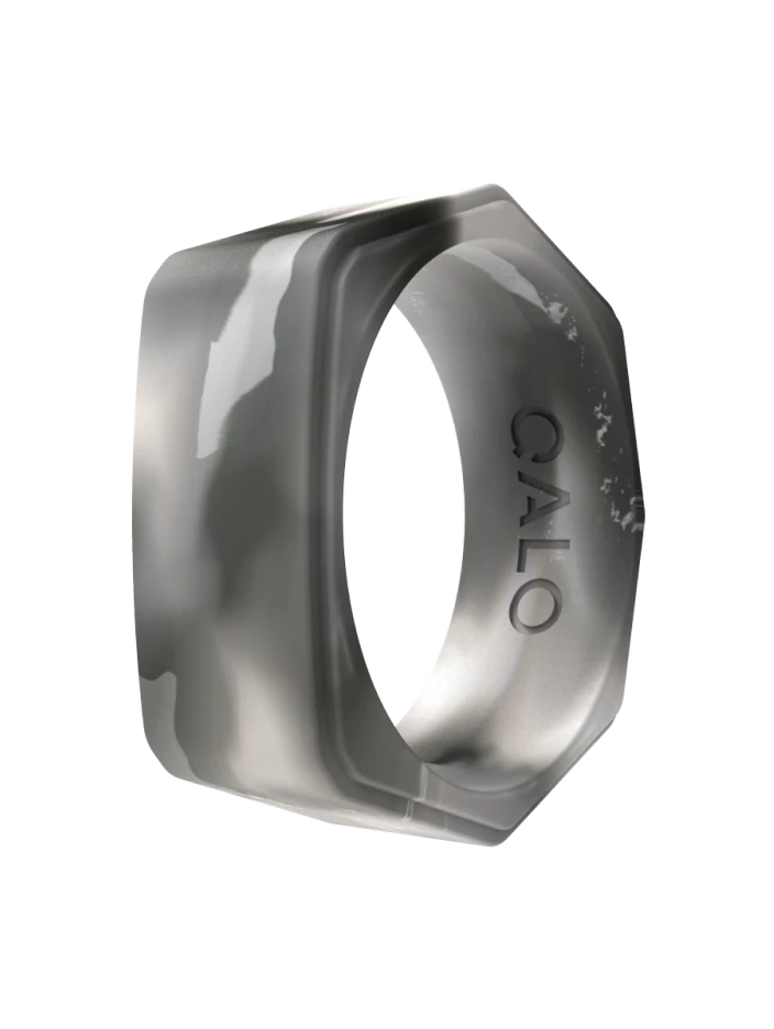 Men's Natural Stone Lake Silicone Ring