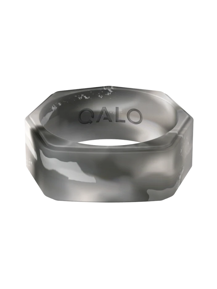 Men's Natural Stone Lake Silicone Ring - Image 6