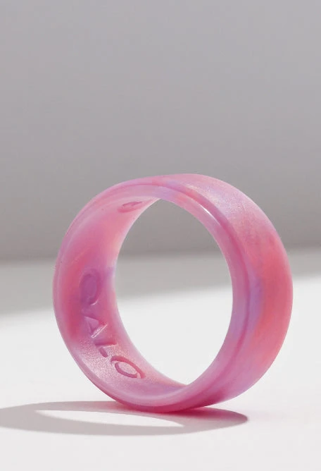 Women’s Natural Stone Modern Silicone Ring - Image 5