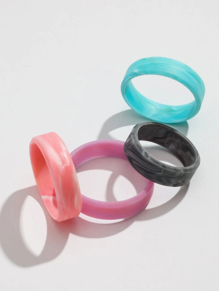 Women’s Natural Stone Modern Silicone Ring - Image 19