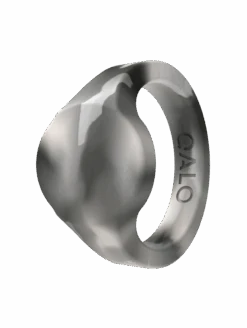 Men's Natural Stone Signet Silicone Ring