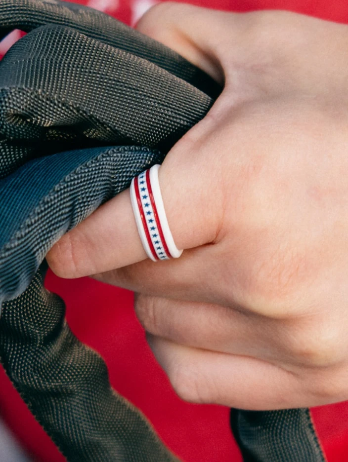 Folds Of Honor Stars And Stripes Modern Ring - Image 4