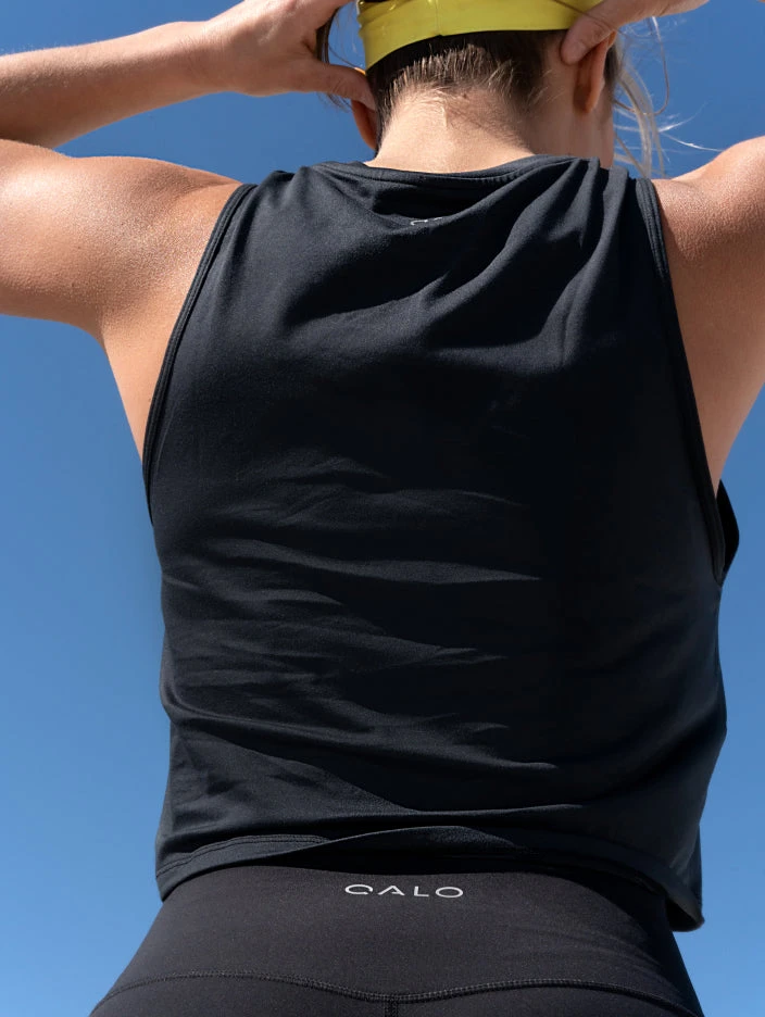 QALO Women's Slate Grey Born Primitive Flex Tank Top - Image 2