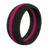 Men's Thin Pink Line Classic Silicone Ring