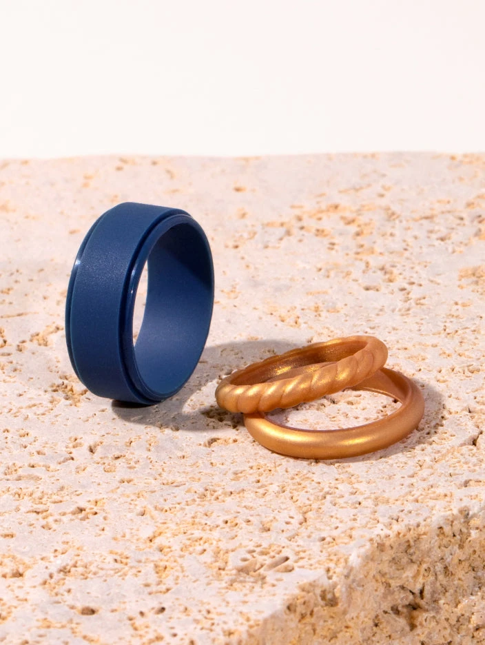 Women's Eva Shockey Antique Gold Double Stack - Image 3