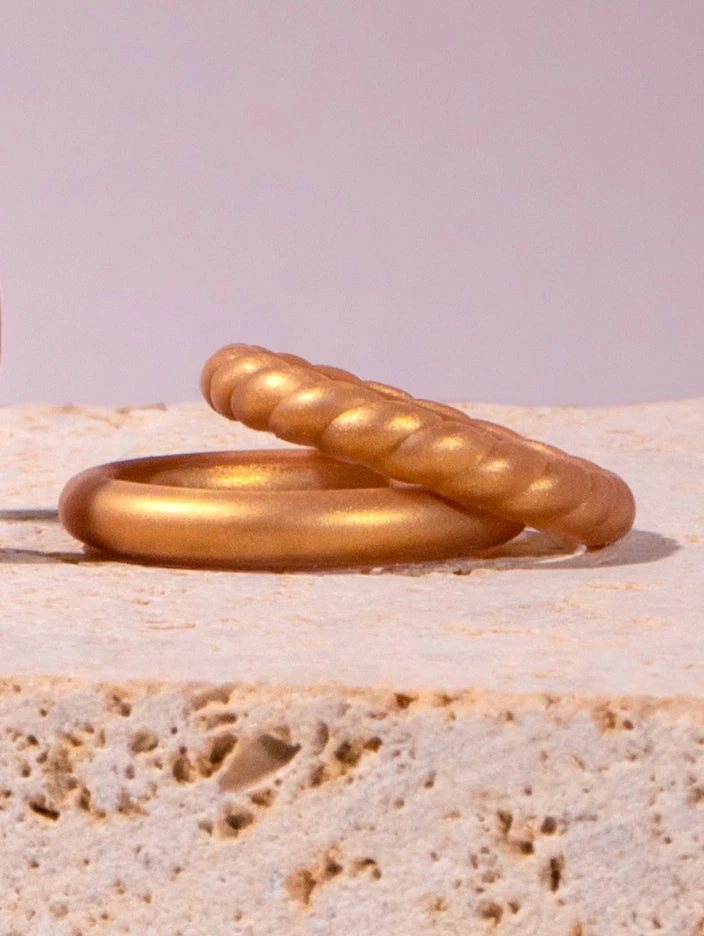 Women's Eva Shockey Twist Stackable Silicone Ring - Image 4