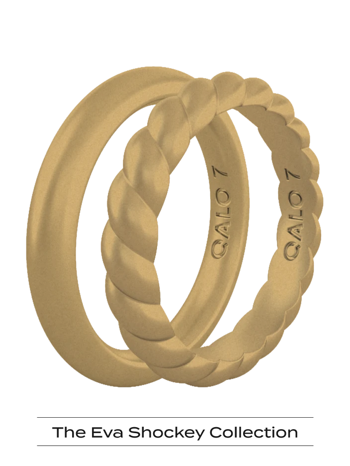 Women's Eva Shockey Antique Gold Double Stack