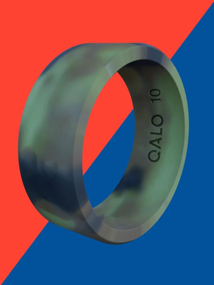 Men's Camo Basic Silicone Ring - Image 3