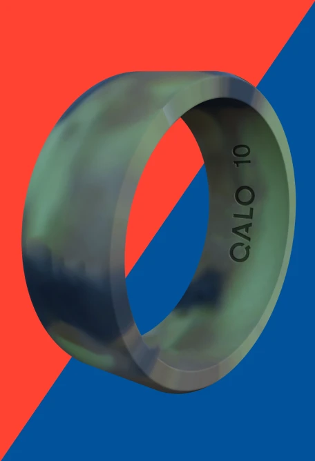 Men's Camo Basic Silicone Ring - Image 5