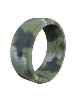 Men's Brush Camo Step Edge Q2X™ Silicone Ring
