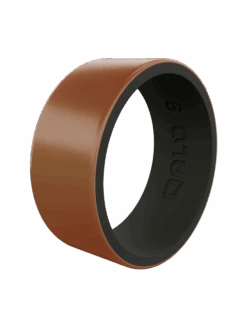 Men's Metallic Strata Silicone Ring