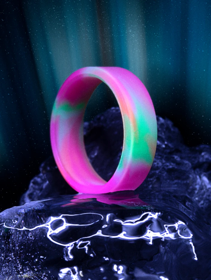 Women's Aurora Modern Silicone Ring - Image 8