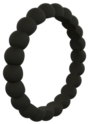 Women's Stackable Bead Pacific Opal Silicone Ring - Image 7