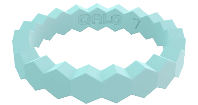 Women's Stackable Chevron Silicone Ring - Image 2