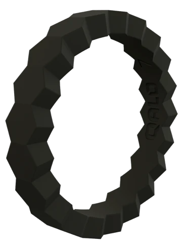 Women's Stackable Chevron Silicone Ring - Image 3