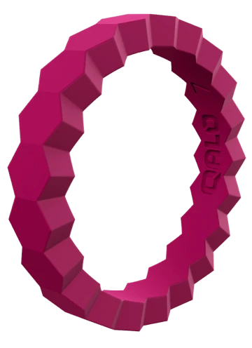 Women's Stackable Chevron Silicone Ring - Image 7