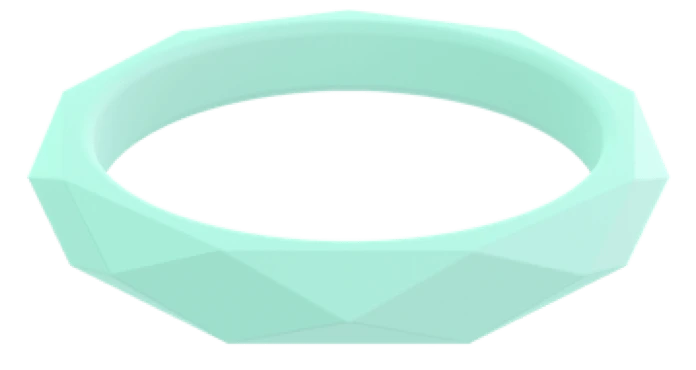 Women's Stackable Geo Silicone Ring - Image 2