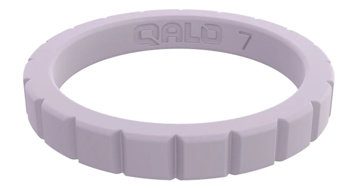 Women's Stackable Step Silicone Ring - Amethyst - Image 4