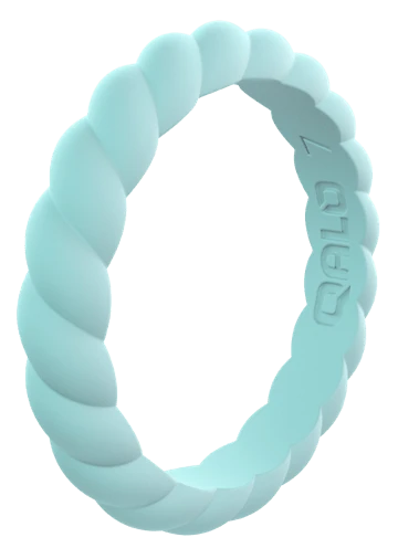 Women's Stackable Twist Silicone Ring - Image 3