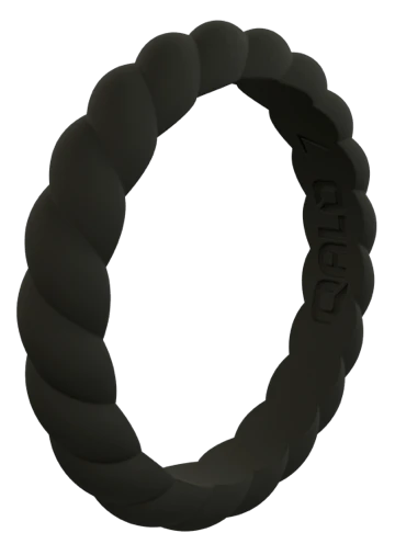 Women's Stackable Twist Silicone Ring - Image 5