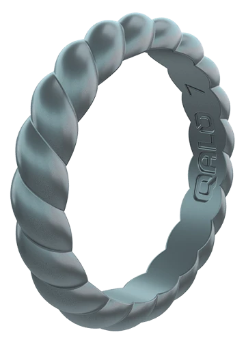 Women's Stackable Twist Silicone Ring - Image 7