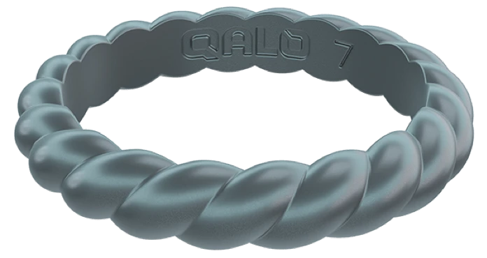 Women's Stackable Twist Silicone Ring - Image 8