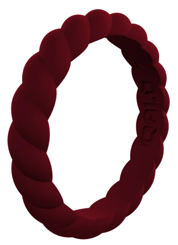 Women's Stackable Twist Silicone Ring - Image 11