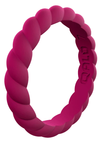 Women's Stackable Twist Silicone Ring - Image 13