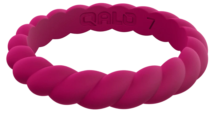 Women's Stackable Twist Silicone Ring - Image 14