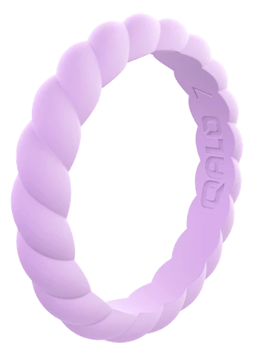 Women's Stackable Twist Silicone Ring - Image 15