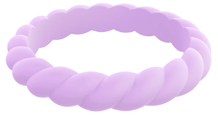 Women's Stackable Twist Silicone Ring - Image 16
