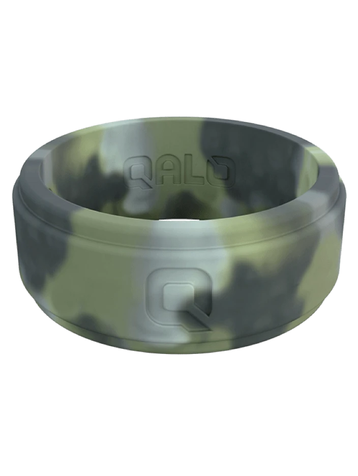 Men's Brush Camo Step Edge Q2X™ Silicone Ring - Image 5