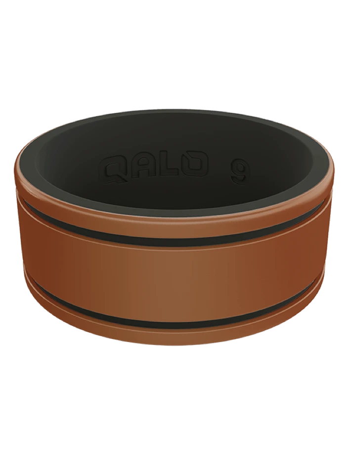 Men's Metallic Score Strata Silicone Ring - Image 3