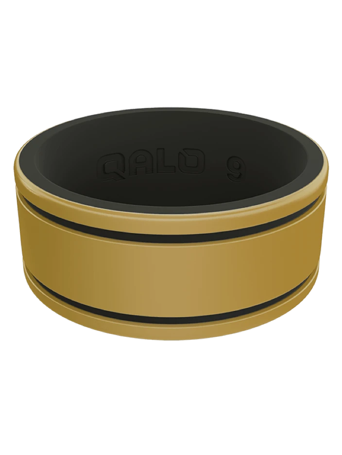 Men's Metallic Score Strata Silicone Ring - Image 7