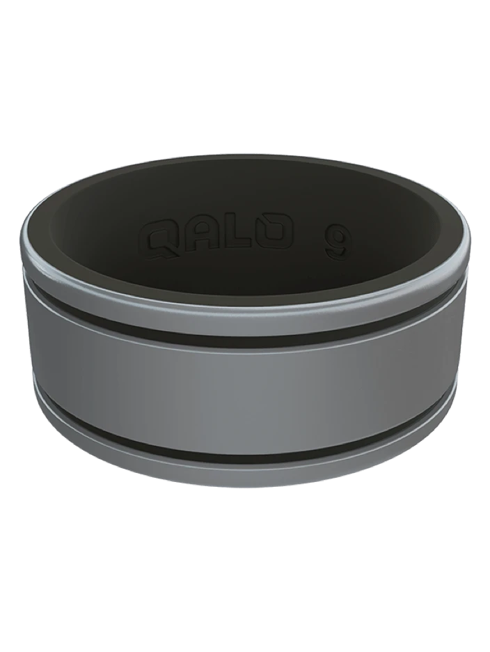 Men's Metallic Score Strata Silicone Ring - Image 12